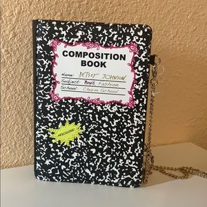 Betsey Johnson Composition Book Purse